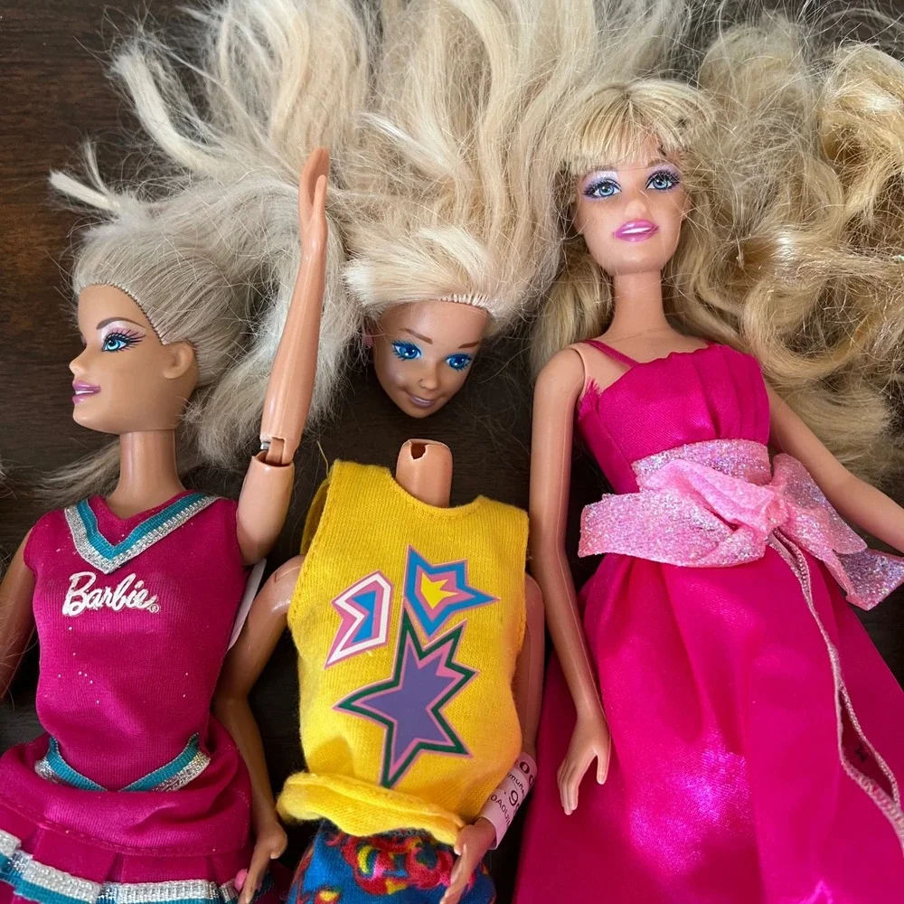 Mattel Barbie Doll Lot Assorted Outfits Parts and Repair Mixed Condition 10pc
